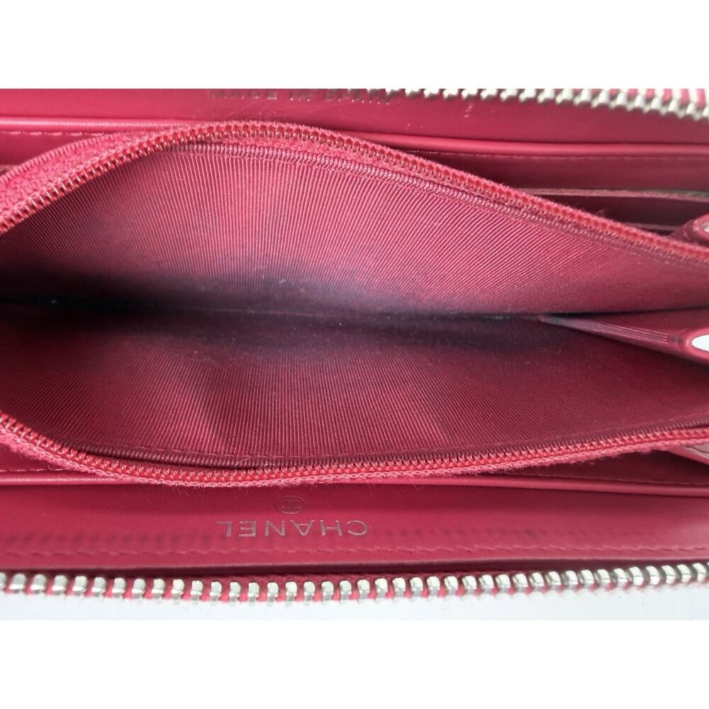 Chanel Brilliant Matelasse Long Zip-Around Wallet Pink Patent Leather 2014-2015 - Picture 15 of 16